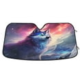 thumbnail image 1 of ALAZA Dog Starry Night Windshield Sun Shade Car Foldable Sun Visor Block UV Rays Protector 55"x27.6", 1 of 1