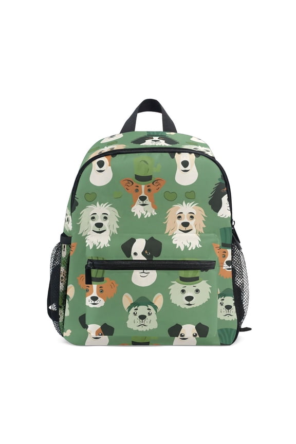 Dog with Hat School Backpack Small Bookbag Mini Bags