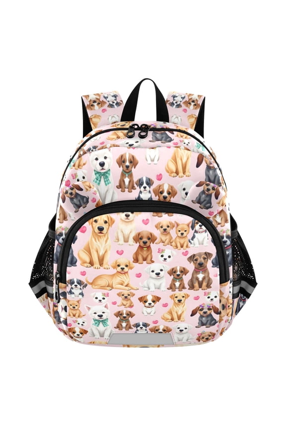 Dogs Cute Mini Backpack School Bookbag Age 3-7 Medium