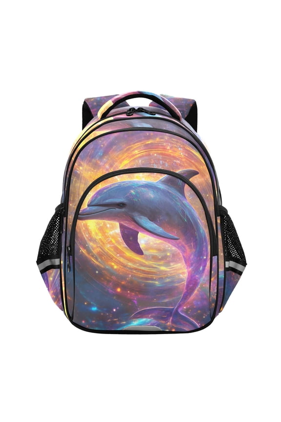 Dolphin Magic School Backpack Elementary Bag Bookbag Travel Rucksack