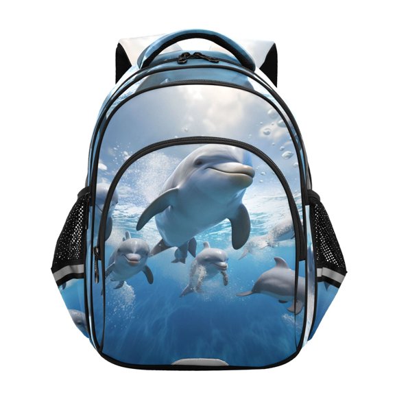 ALAZA Dolphins School Backpack Elementary Bag Bookbag Travel Rucksack
