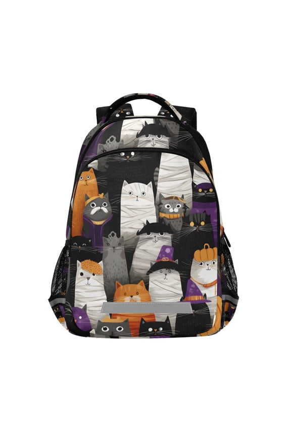 Doodle Cat Cute Backpack Elementary School Bag Bookbag Travel Rucksack