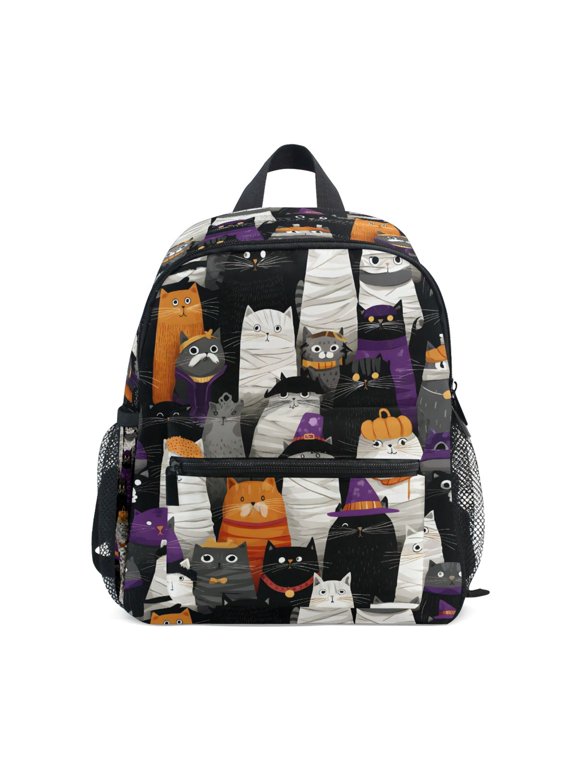 Doodle Cat Cute Toddler Backpack for Preschool Kindergarten Kids Bags