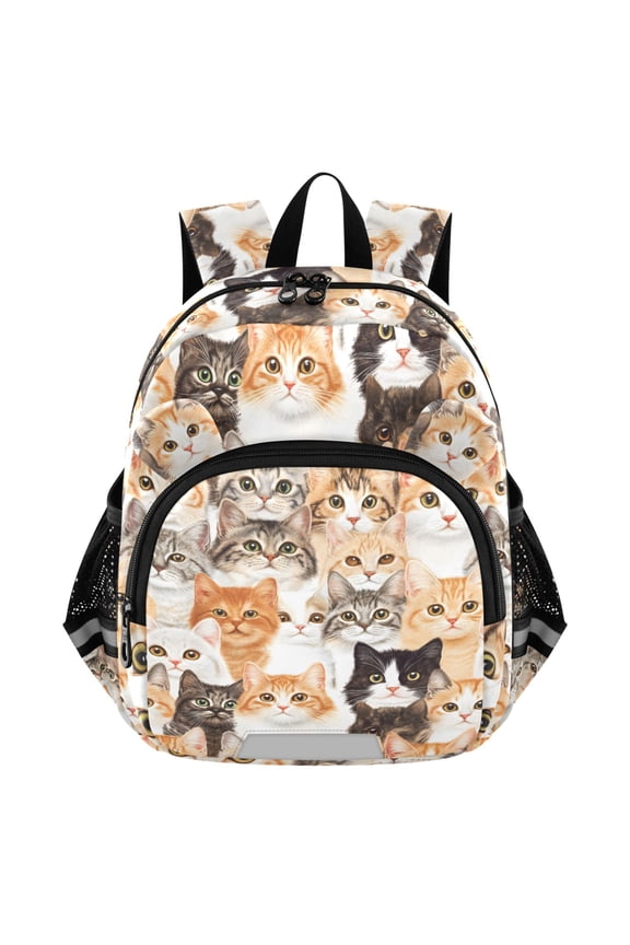 Doodle Cats Cute Mini Backpack School Bookbag Age 3-7 Small