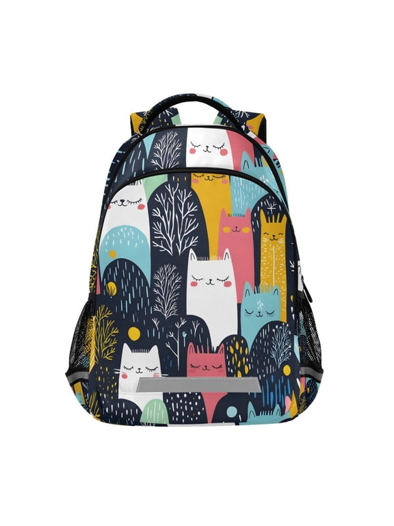 Doodle Cute Rabbit Backpack Elementary School Bag Bookbag Travel Rucksack