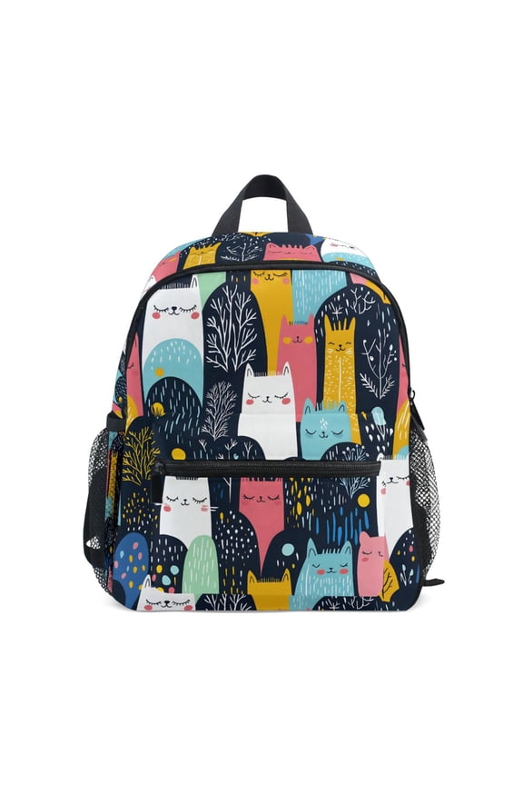 Doodle Cute Rabbit School Backpack Small Bookbag Mini Bags