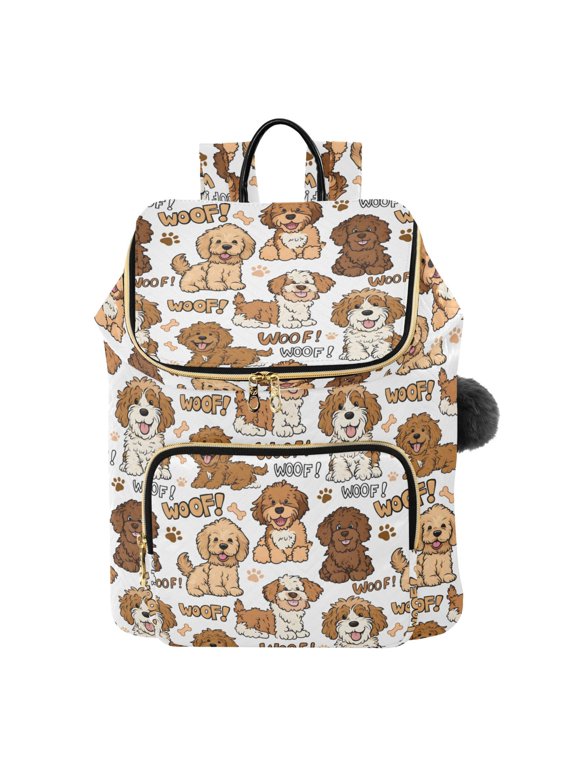 Doodle Golden Dogs Travel Backpack Laptop Bag Large Capacity Daypack