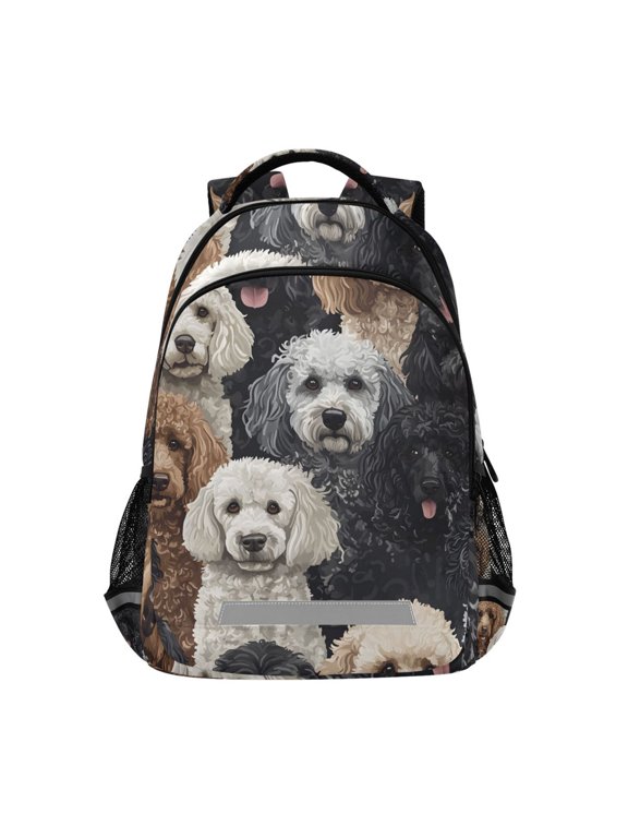 Doodle Puppy Dog Backpack Elementary School Bag Bookbag Travel Rucksack