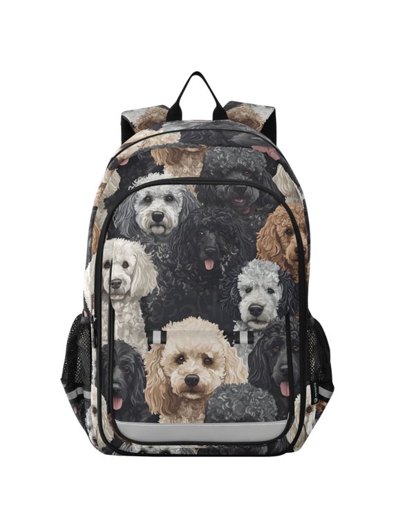 Doodle Puppy Dog Laptop Backpack Purse Travel Bag Casual School Bookbag Rucksack for Women Men