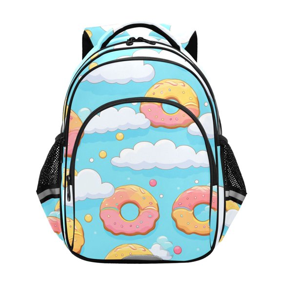 ALAZA Doughnut and Clouds School Backpack Elementary Bag Bookbag Travel Rucksack