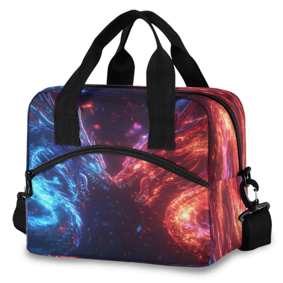 ALAZA Dragon Cool Insulated Lunch Box Large Reusable Cooler Bag with Shoulder Strap