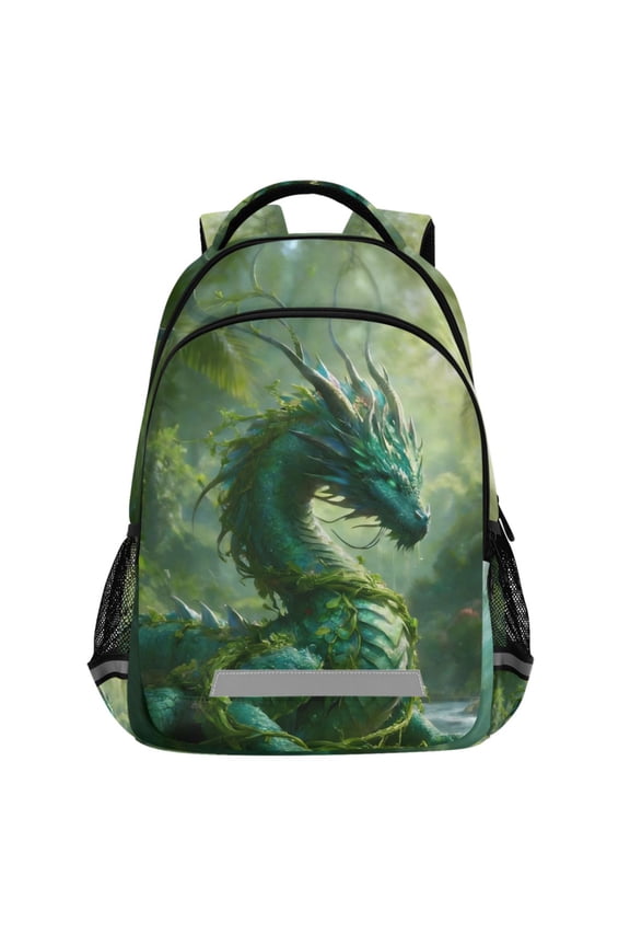 Dragon Cool Pattern Backpack Elementary School Bags Student Bookbag Travel Rucksack