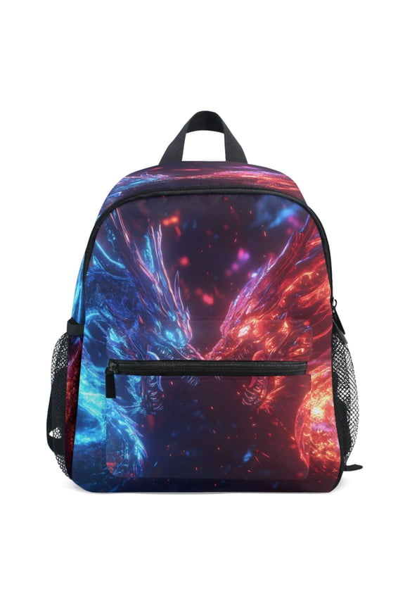 Dragon Cool Pattern School Backpack Student Bookbag Mini Bag