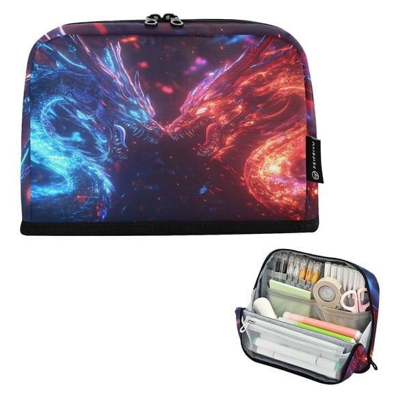 ALAZA Dragon Cool Pencil Case Pen Pouch Bag Large Capacity Organizer