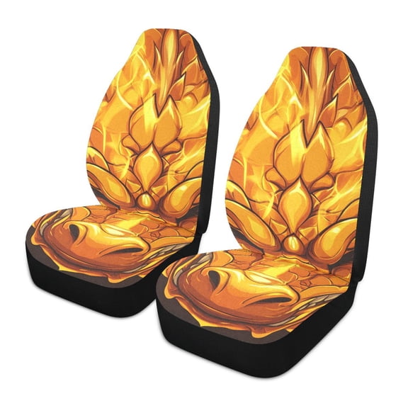 ALAZA Dragon Head Car Seat Covers 2 PCs Universal Auto Front Seats Interior Protector