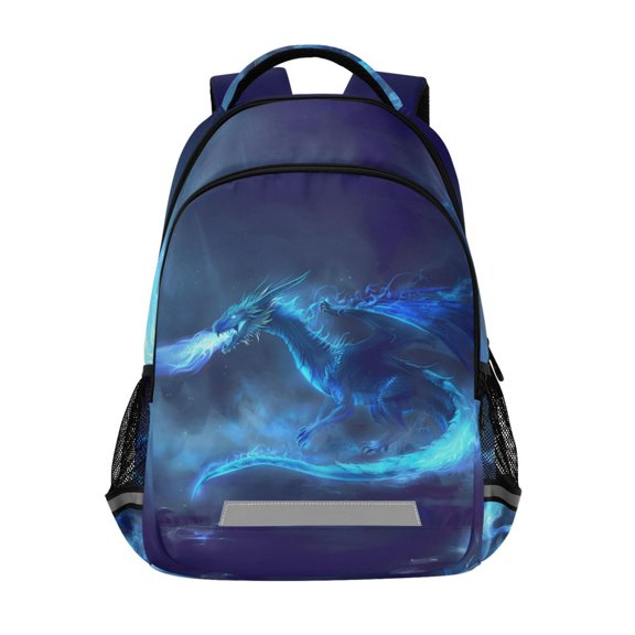 ALAZA Dragon with Flame Backpack Elementary School Bag Bookbag Travel Rucksack