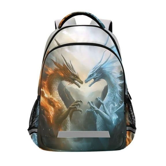ALAZA Dragons Backpack Elementary School Bag Bookbag Travel Rucksack