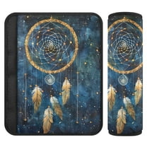 ALAZA Dream Catcher Starry Car Seat Belt Adjuster Neck Covers Shoulder Cushions Pads S