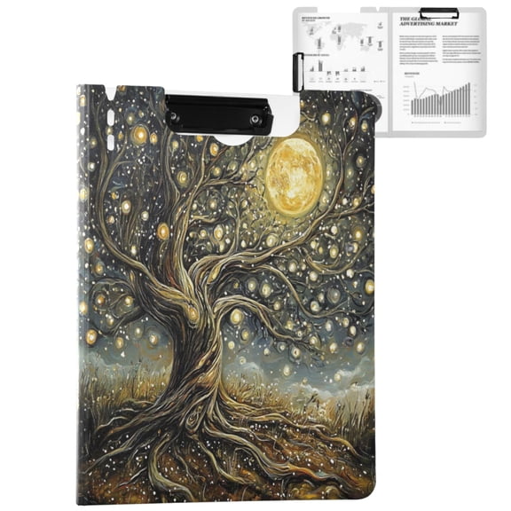 ALAZA Dream Tree A4 Foldable Clipboard 360 Degree Folder Binder