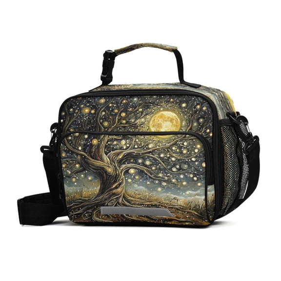 ALAZA Dream Tree Lunch Box Insulated Cooler Bag Reusable Tote Bags with Shoulder Strap