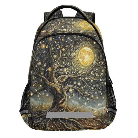 ALAZA Dream Tree Pattern Backpack Elementary School Bags Student Bookbag Travel Rucksack