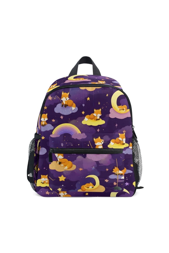 Dreamy Rainbows Fox School Backpack Small Bookbag Mini Bags