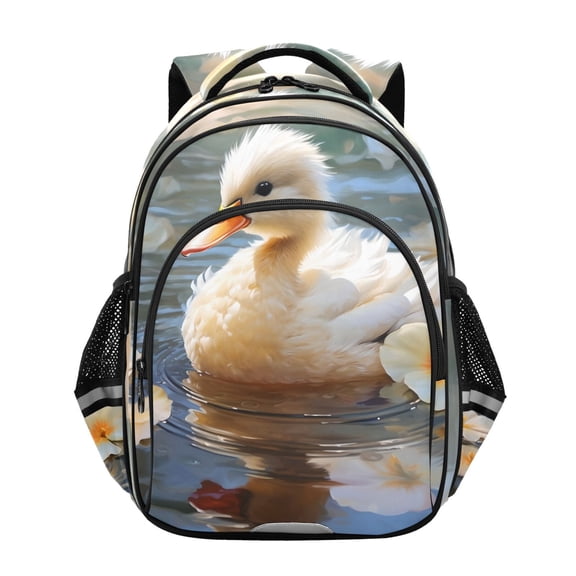 ALAZA Duck on Water School Backpack Elementary Bag Bookbag Travel Rucksack