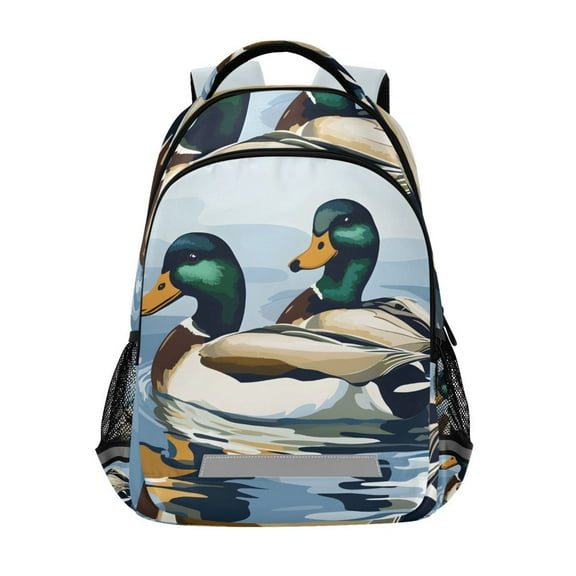 ALAZA Ducks in Water Backpack Elementary School Bag Bookbag Travel Rucksack
