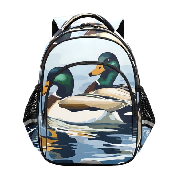 ALAZA Ducks in Water School Backpack Elementary Bag Bookbag Travel Rucksack