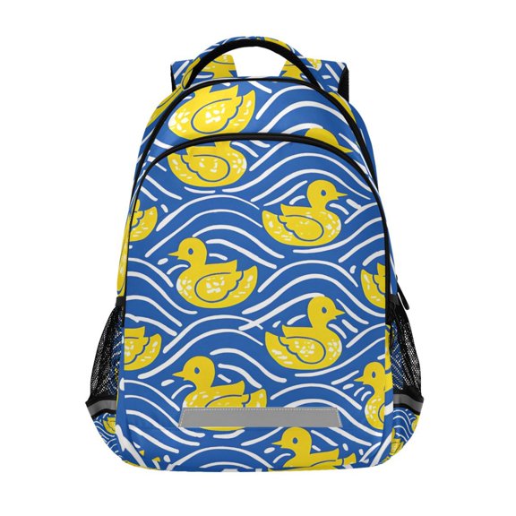 ALAZA Ducks on Wavy Backpack Elementary School Bag Bookbag Travel Rucksack