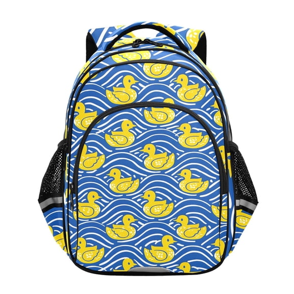 ALAZA Ducks on Wavy School Backpack Elementary Bag Bookbag Travel Rucksack