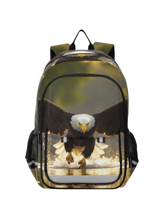 Eagle Flying Laptop Backpack Purse Travel Bag Casual School Bookbag Rucksack for Women Men