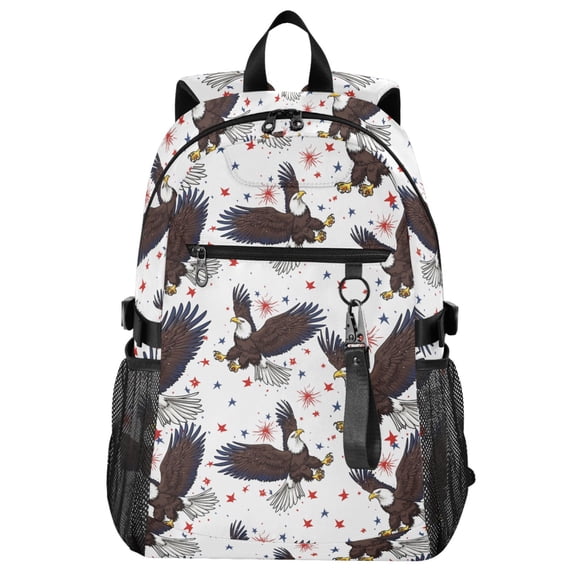 ALAZA Eagles Stars Pattern School Backpack Travel Laptop Bag College Bookbag Casual Daypack for Women Men