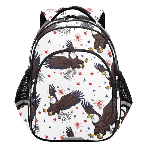 ALAZA Eagles Stars School Backpack Elementary Bag Student Bookbag Travel Rucksack