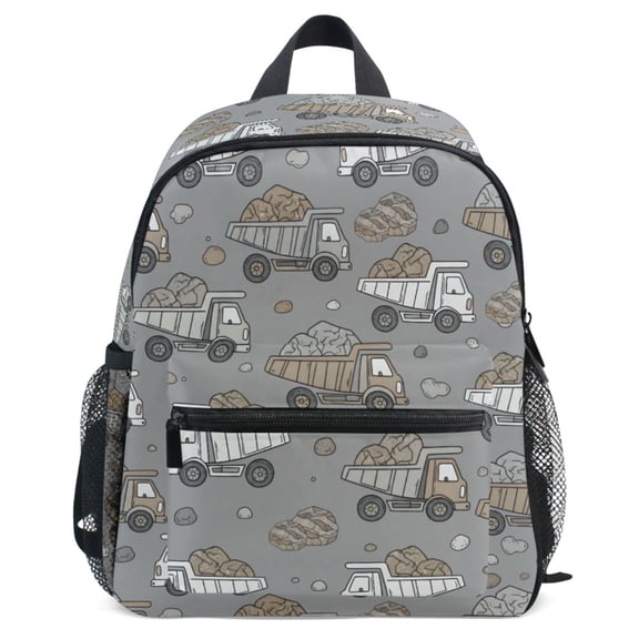 ALAZA Earth Moving Truck Pattern School Backpack Student Bookbag Mini Bag