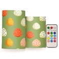 thumbnail image 1 of ALAZA Easter Eggs Polka Dots 2 PCs LED Flickering Flameless Candles with Remote Timer Battery Operated Candle, 1 of 7