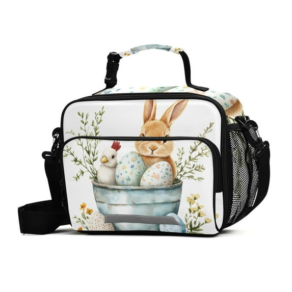 ALAZA Easter Rabbit Egg Lunch Box Insulated Cooler Bag Reusable Tote ...