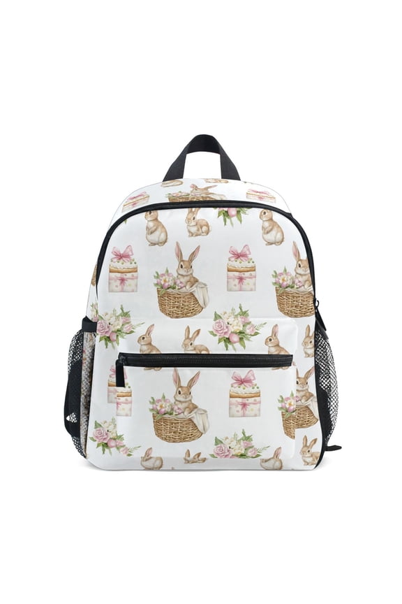 Easter Rabbit School Backpack Small Bookbag Mini Bags