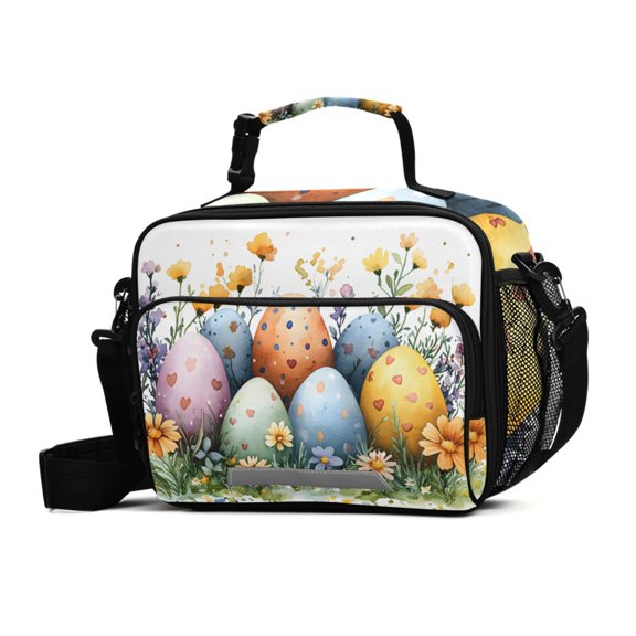 ALAZA Eggs Lunch Box Insulated Cooler Bag Reusable Tote Bags Shoulder Strap