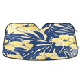 thumbnail image 1 of ALAZA Elegant Tropical Floral-t2 Windshield Sun Shade Car Foldable Sun Visor Block UV Rays Protector 53"x23.5", 1 of 8