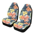 thumbnail image 1 of ALAZA Elegant Tropical Flower-t2 Car Seat Covers 2 PCs Universal Auto Front Seats Interior Protector, 1 of 7