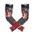thumbnail image 1 of ALAZA Ethnic Bohemia Flower on Checkered UV Sun Protection Arm Sleeves UPF 50+ Compression Cooling Sleeve 1 Pair, 1 of 7