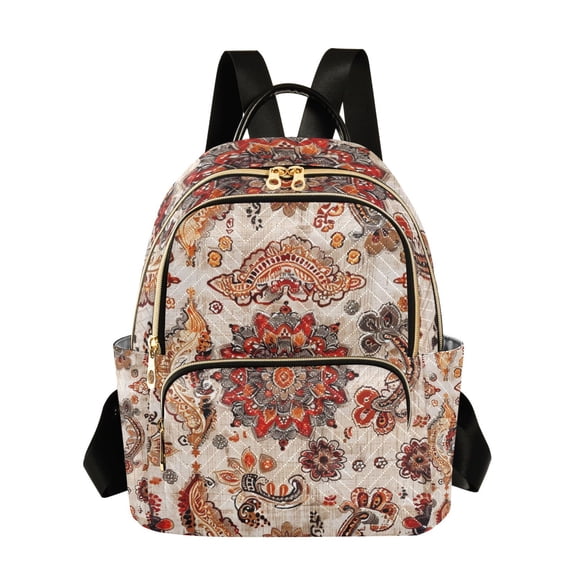 ALAZA Ethnic Bohemian Mandala Paisley Rustic Womens Travel Laptop Backpack Large Daypack Ladies Shoulder Bags S
