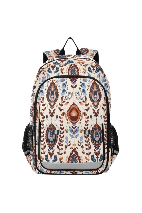 Ethnic Boho Totem Pattern Laptop Backpack Purse Travel Bag Casual School Bookbag Rucksack for Women Men