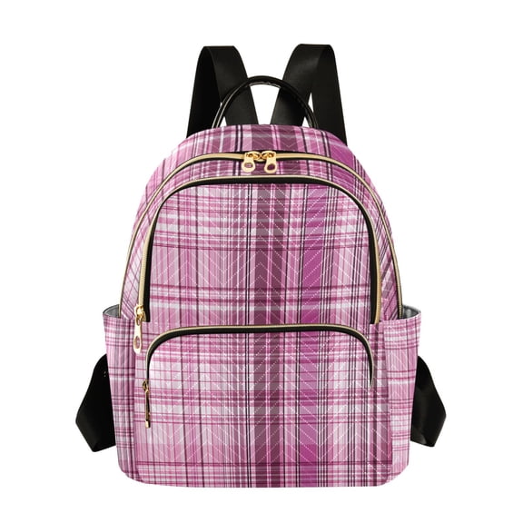 ALAZA Ethnic Checkered Womens Travel Laptop Backpack Large Daypack Ladies Shoulder Bags S