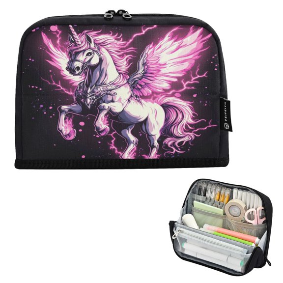 ALAZA Ethnic Unicorn Pencil Case Pen Pouch Bag Large Capacity Organizer