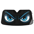 thumbnail image 1 of ALAZA Evil Blue Eyes Windshield Sun Shade Car Foldable Visor Block UV Rays Protector 57"x31.5", 1 of 8