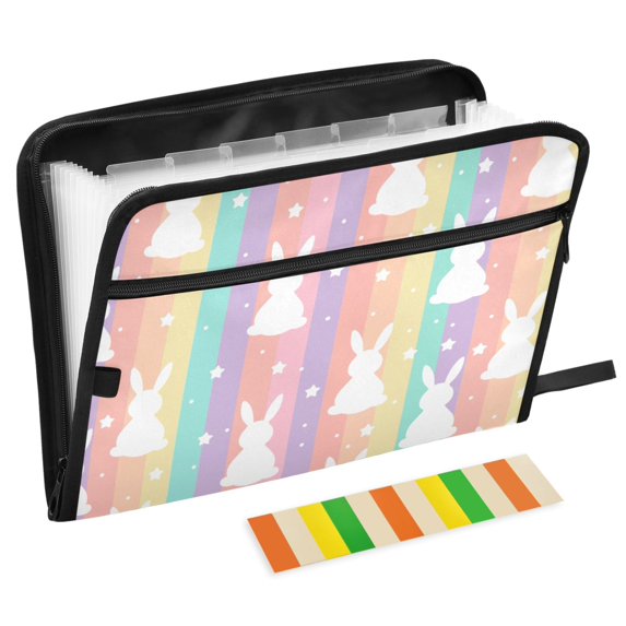 ALAZA Expanding File Folder 13 Pockets Accordion Document Organizer ...