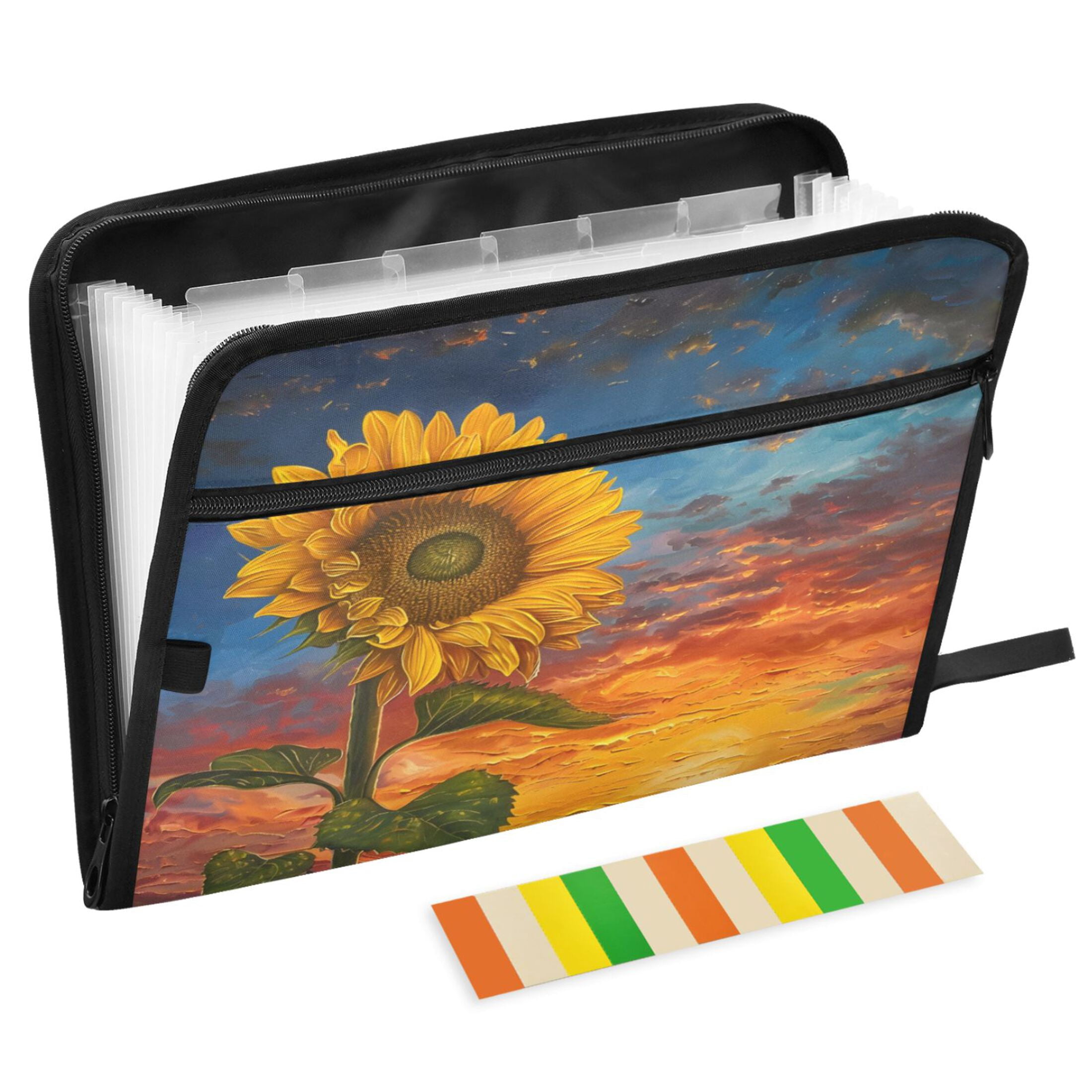 ALAZA Expanding File Folder 13 Pockets Accordion Document Organizer ...