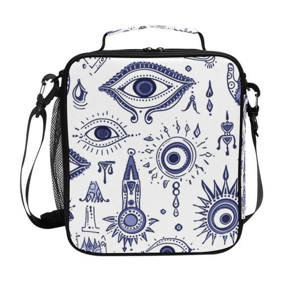 ALAZA Eyes Bohomia India Lunch Box Insulated Lunch Bag Reusable Thermal Cooler Tote School Picnic